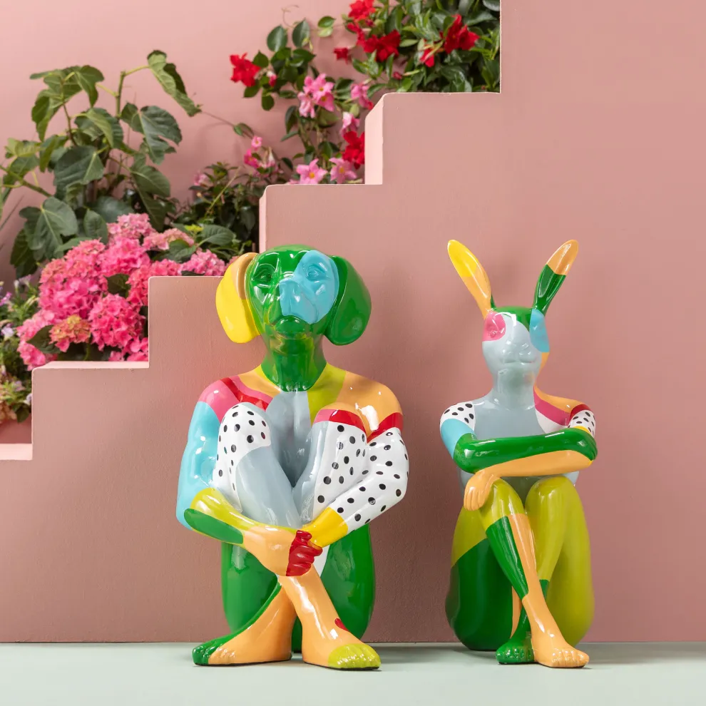 Decofiguur Gangster Dog Colore 80cm