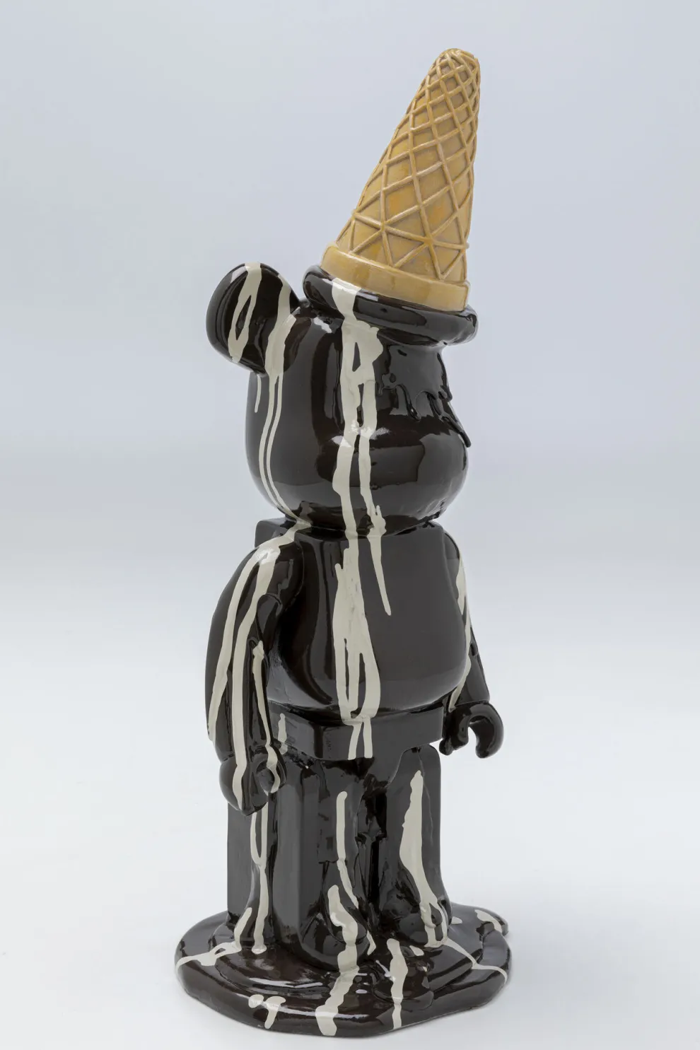 Decofiguur Gelato Bear Black 40cm