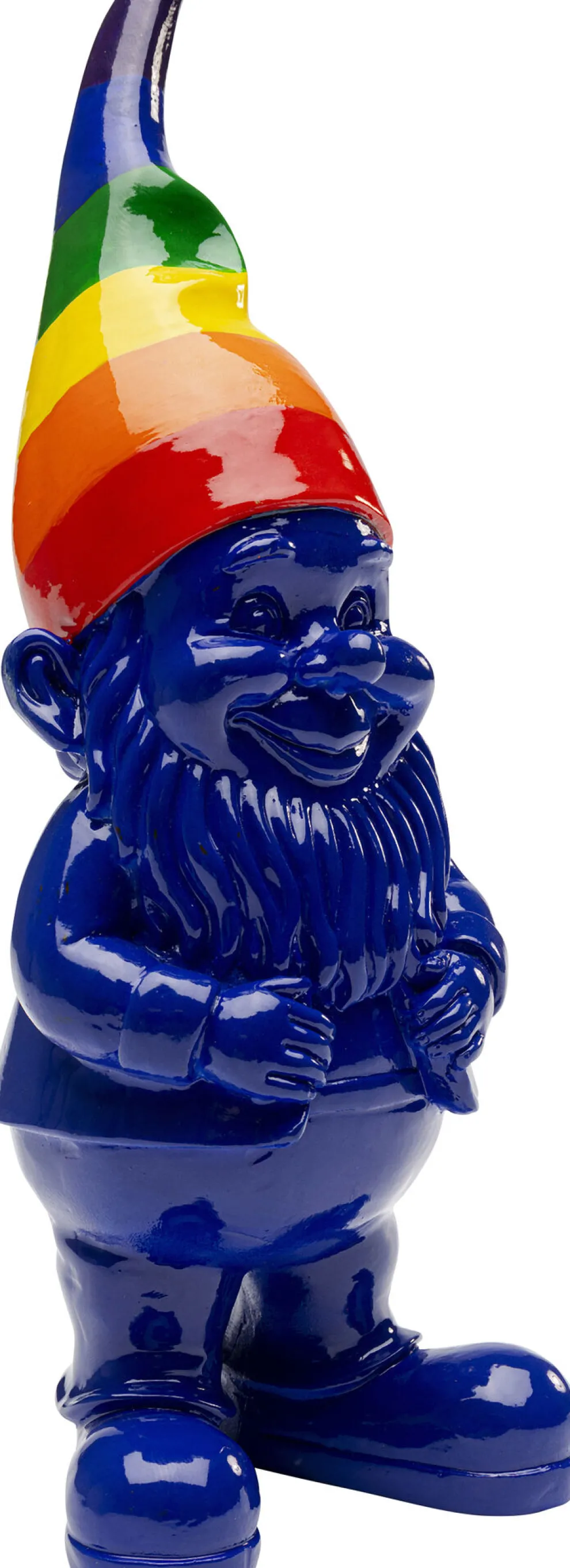 Decofiguur Gnome Standing Rainbow Blauw 21cm