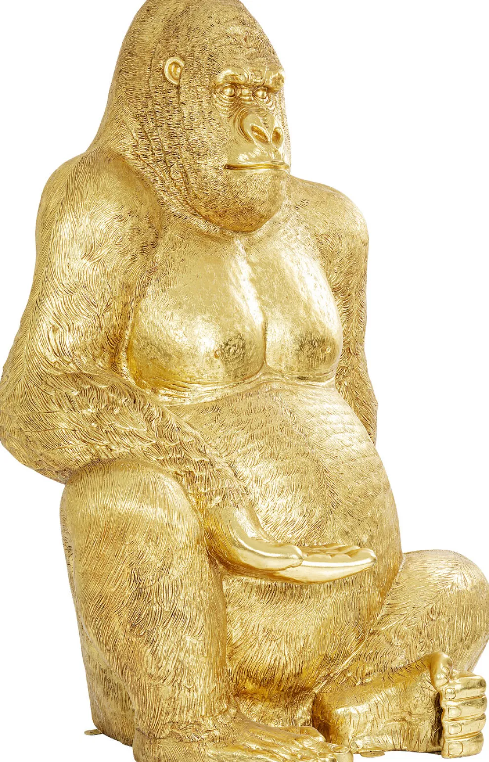 Decofiguur Gorilla Goud XL 180cm