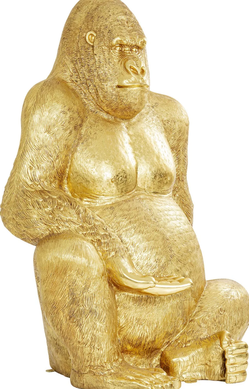 Decofiguur Gorilla Goud XXL 249cm