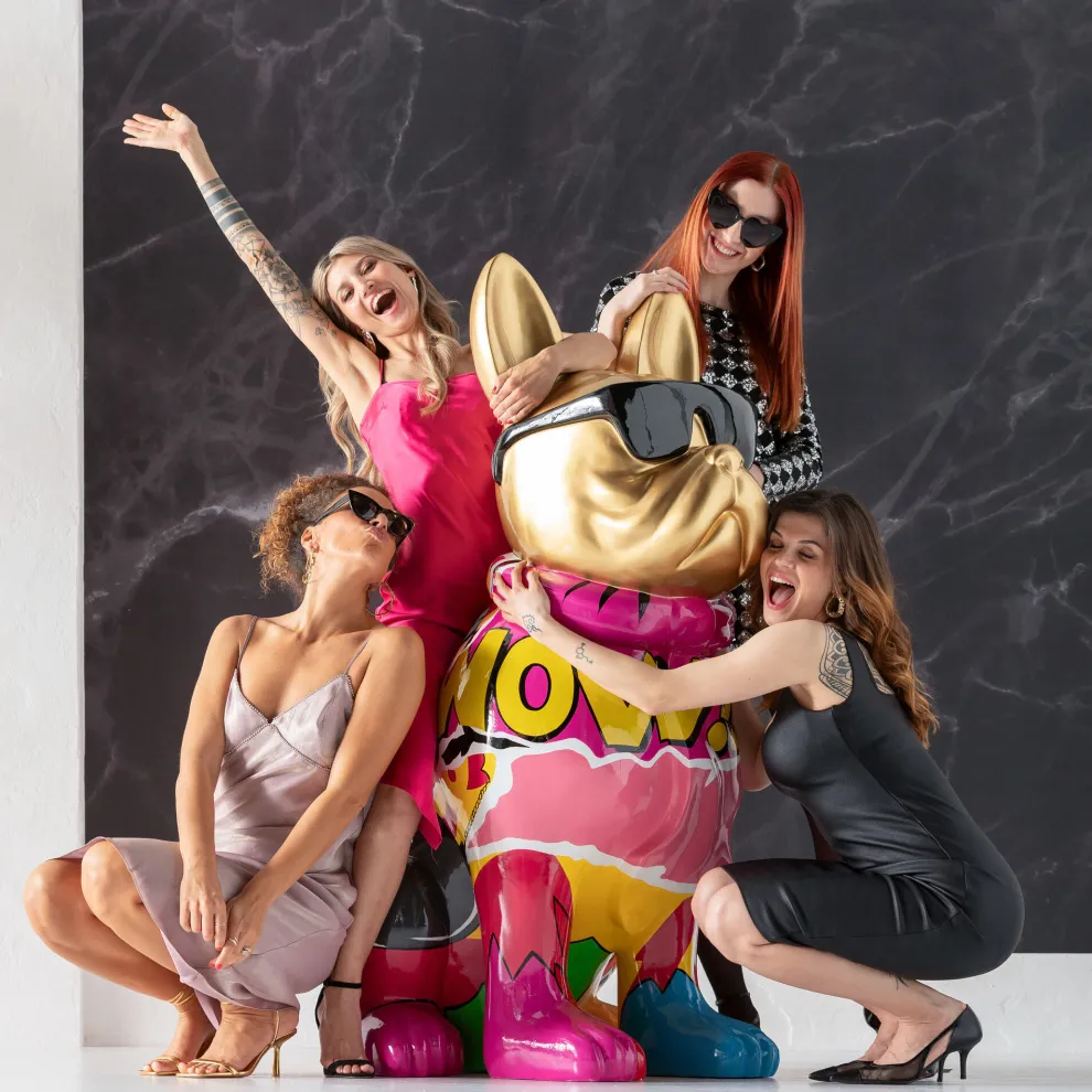 Decofiguur Graffiti Dog 152cm