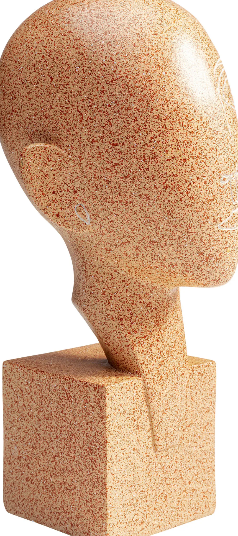 Decofiguur Half A Face 30cm