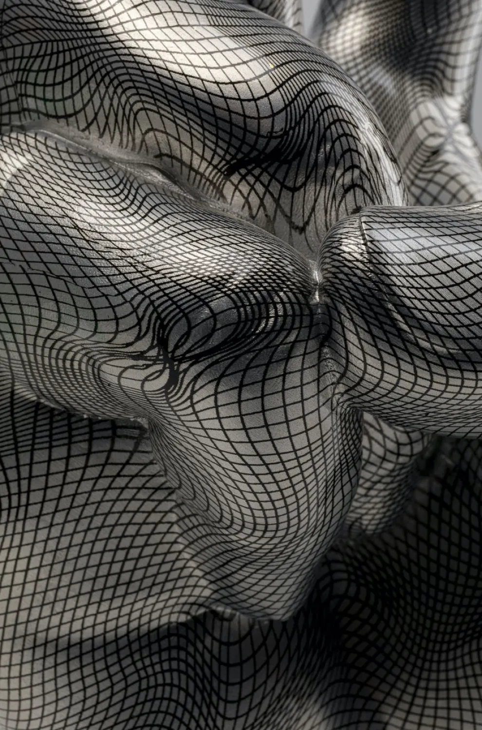 Decofiguur Hand Victory Grijs