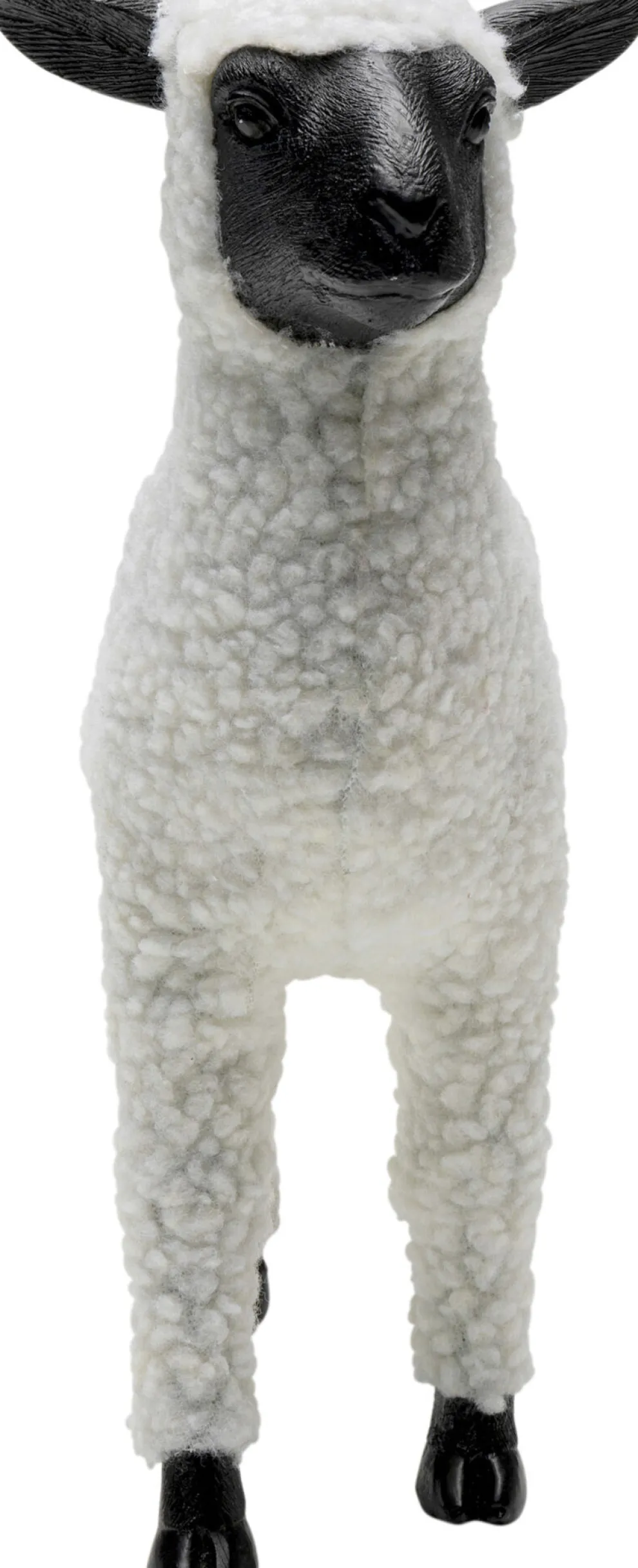 Decofiguur Happy Sheep Wool White 28cm