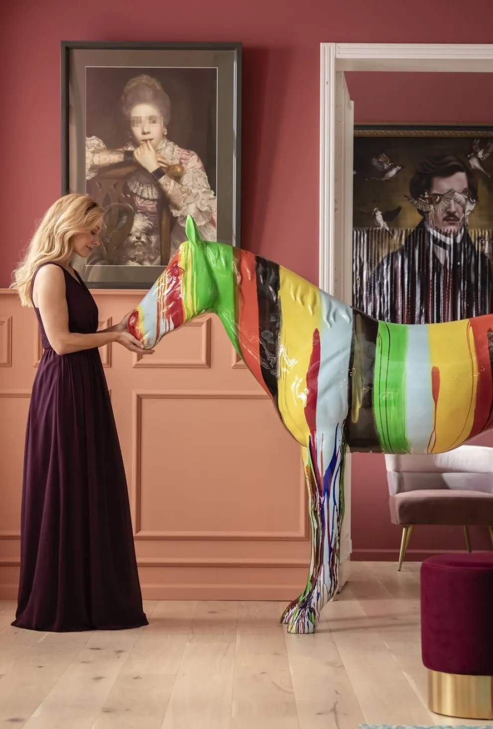 Decofiguur Horse Colore