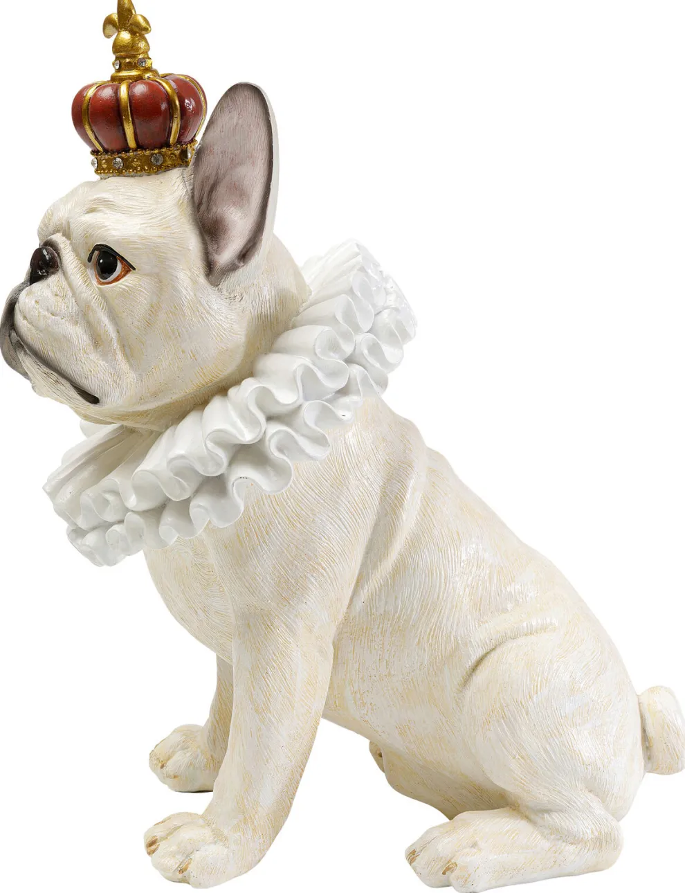 Decofiguur King Dog White 33cm
