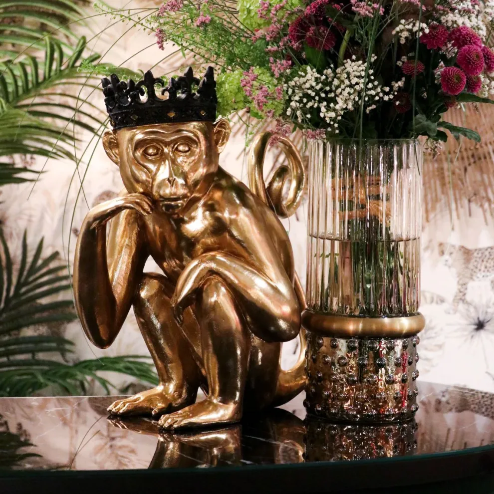 Decofiguur King Lui Goud 35cm
