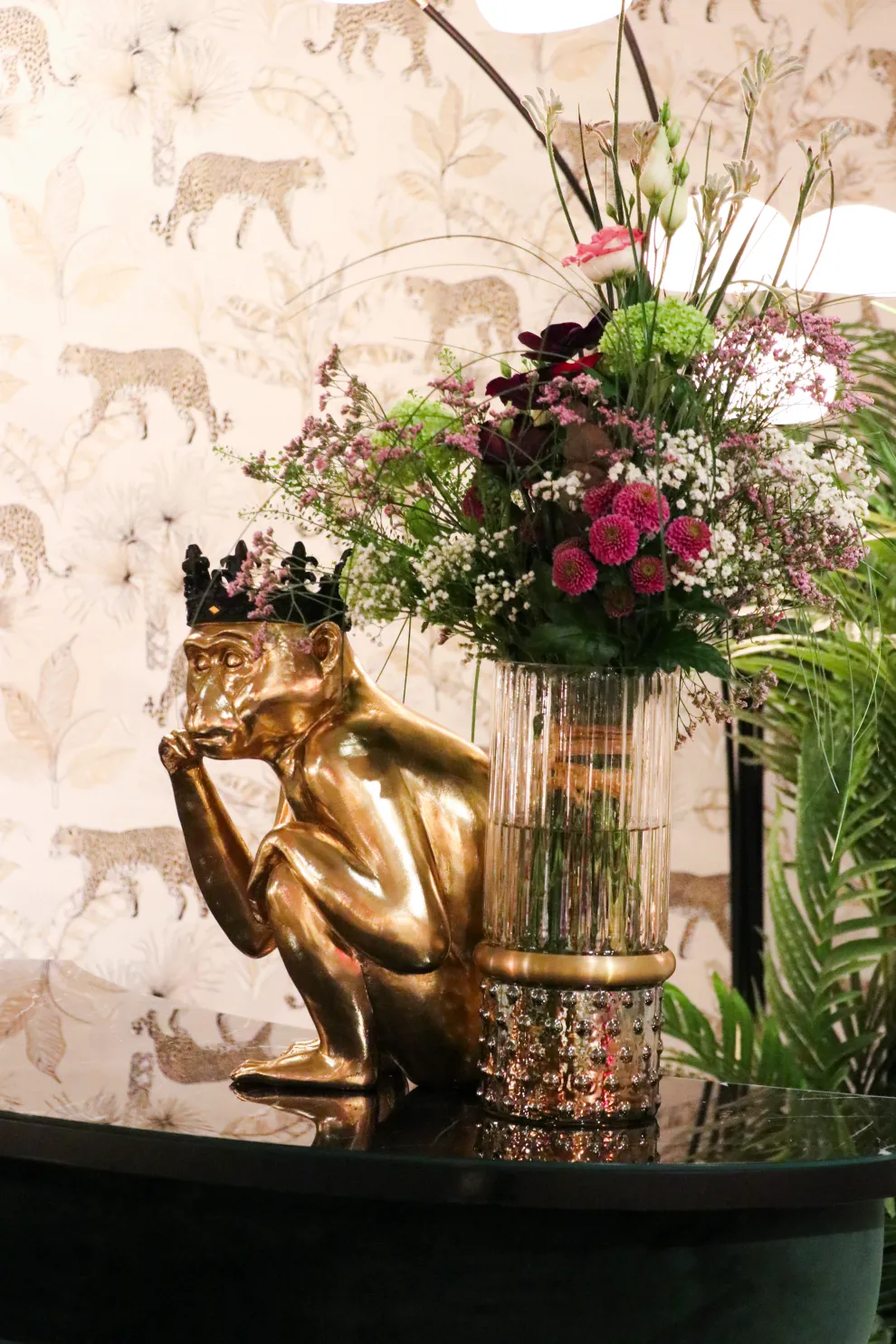 Decofiguur King Lui Goud 35cm