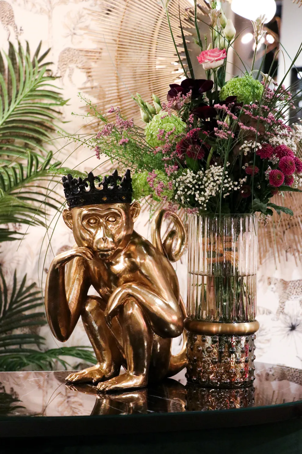 Decofiguur King Lui Goud 35cm