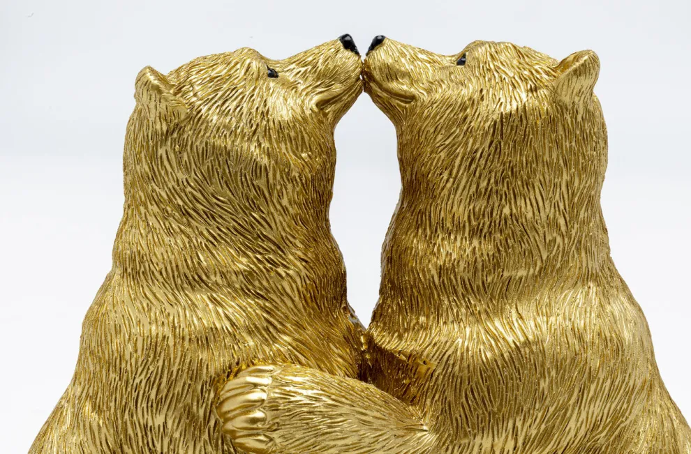 Decofiguur Kissing Bears 17cm