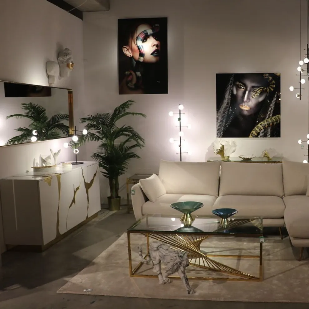 Decofiguur Leopard Marmer 95cm