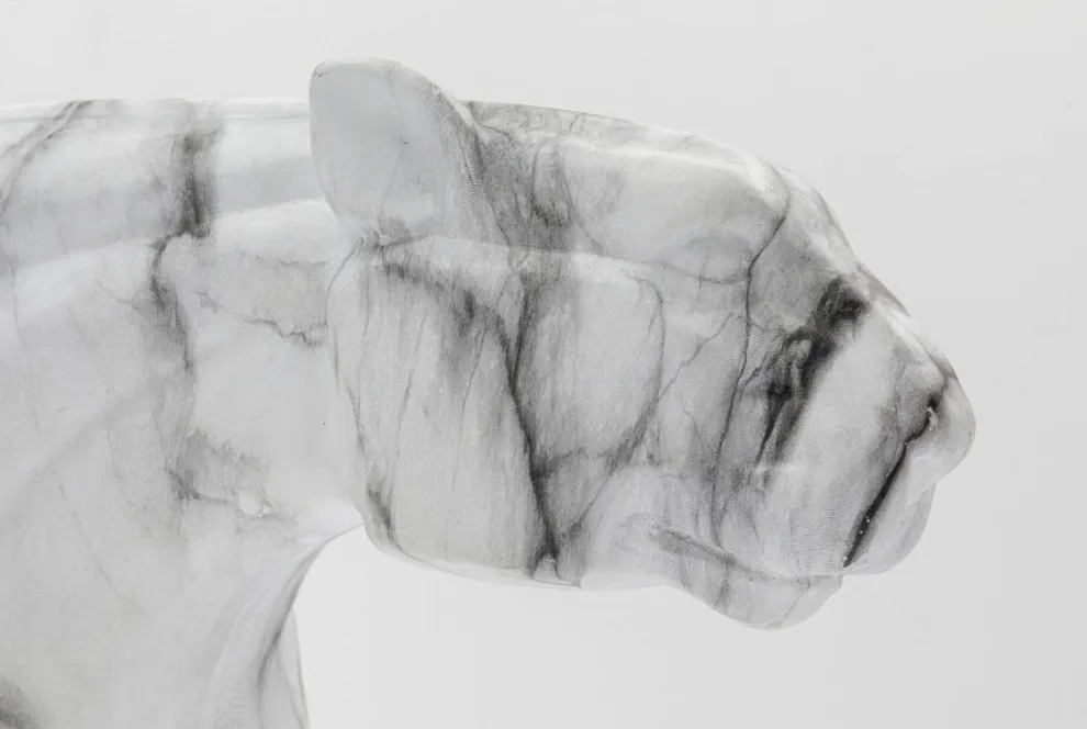 Decofiguur Leopard Marmer 95cm