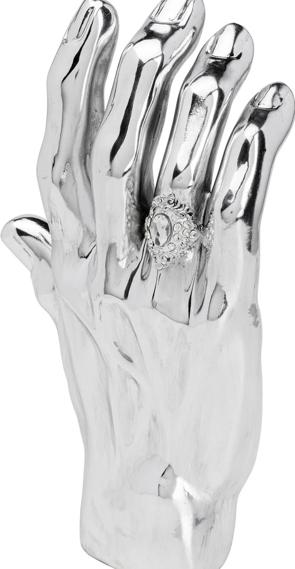 Decofiguur Mano Diamond Ring Zilver
