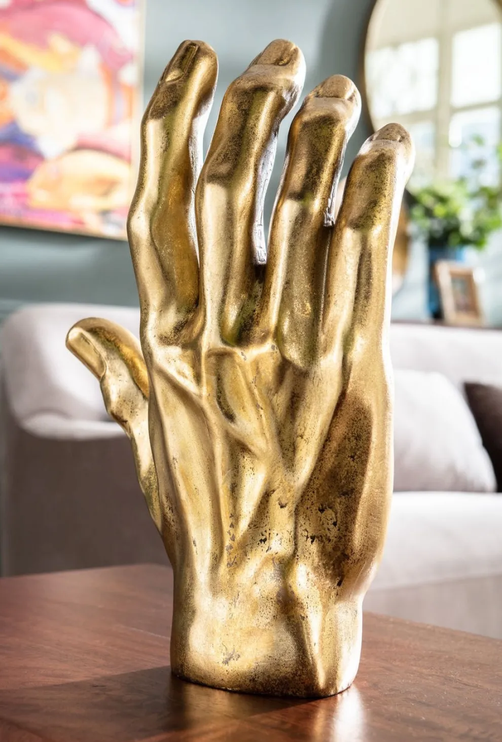 Decofiguur Mano Goud