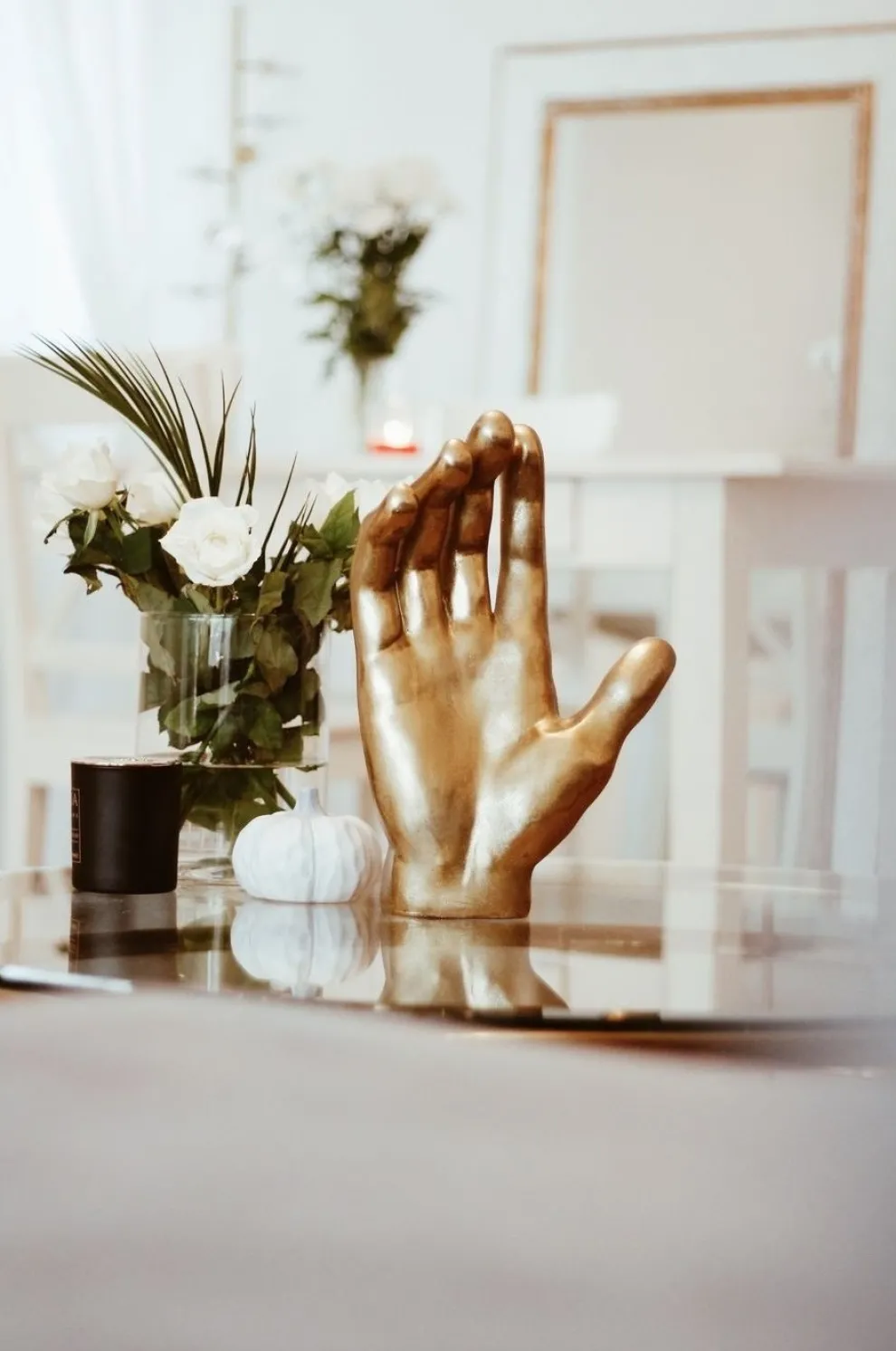 Decofiguur Mano Goud