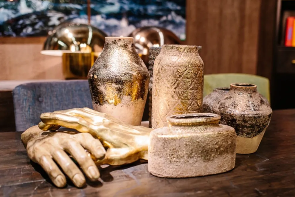 Decofiguur Mano Goud