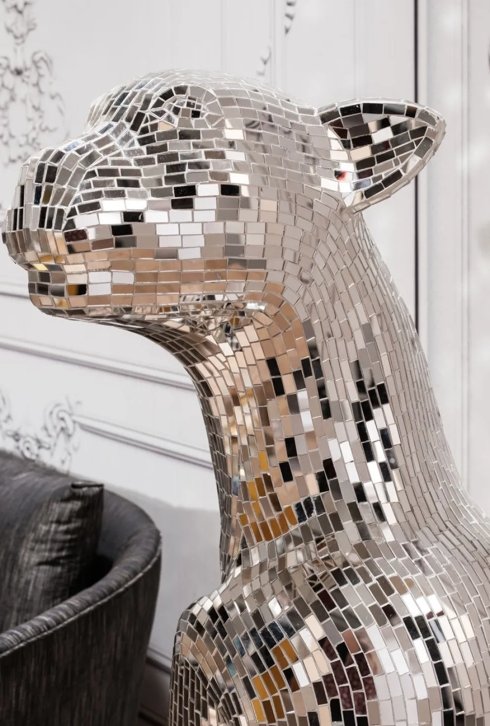 Decofiguur Mozaïek Welcome Panther Links XL