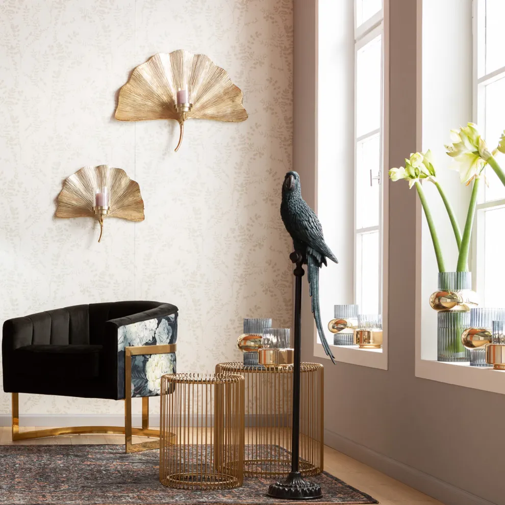 Decofiguur Parrot Petrol