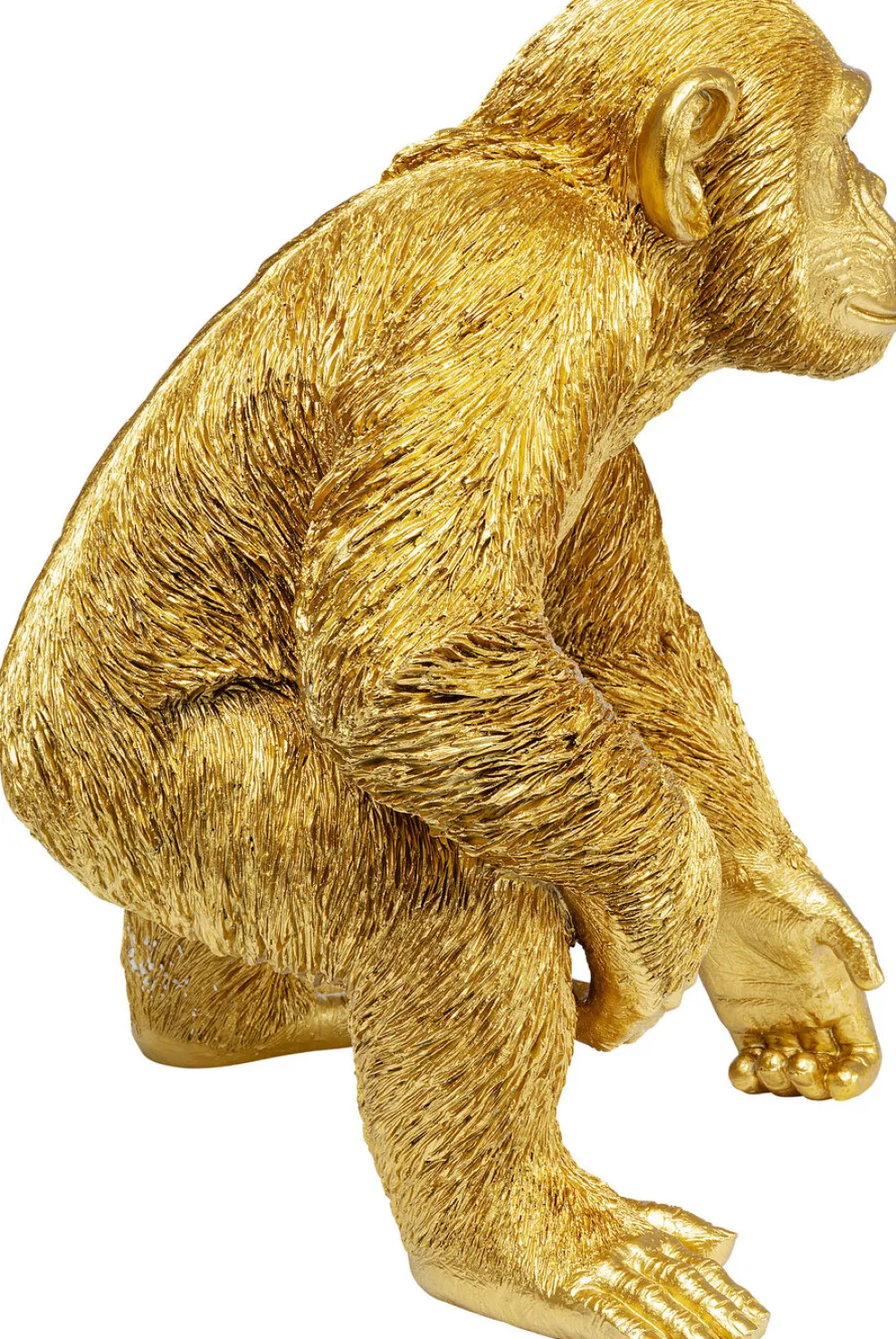 Decofiguur Playing Ape Goud 50cm