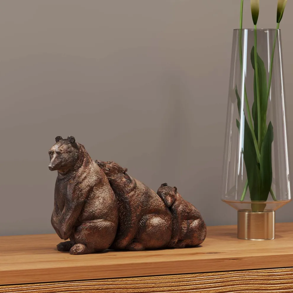 Decofiguur Relaxed Bear Family