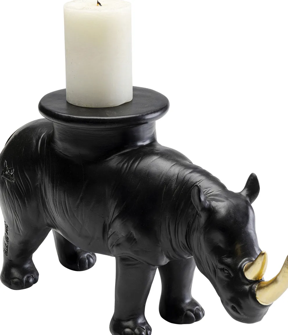 Decofiguur Rhino Black 41cm