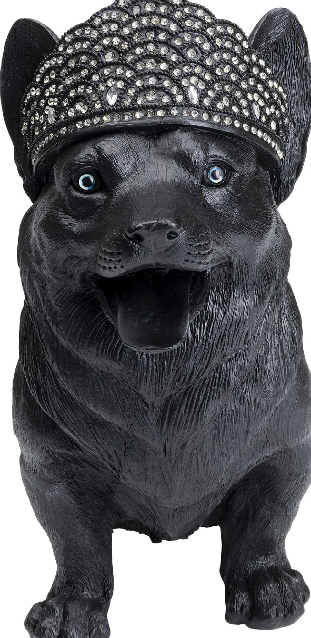 Decofiguur Royal Standing Corgi Zwart