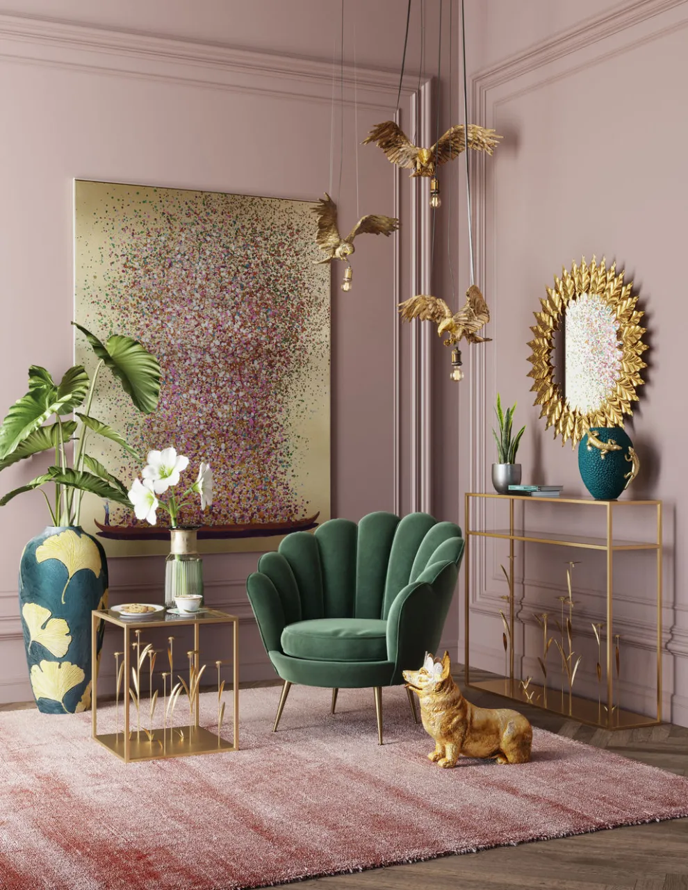 Decofiguur Royal Sitting Corgi