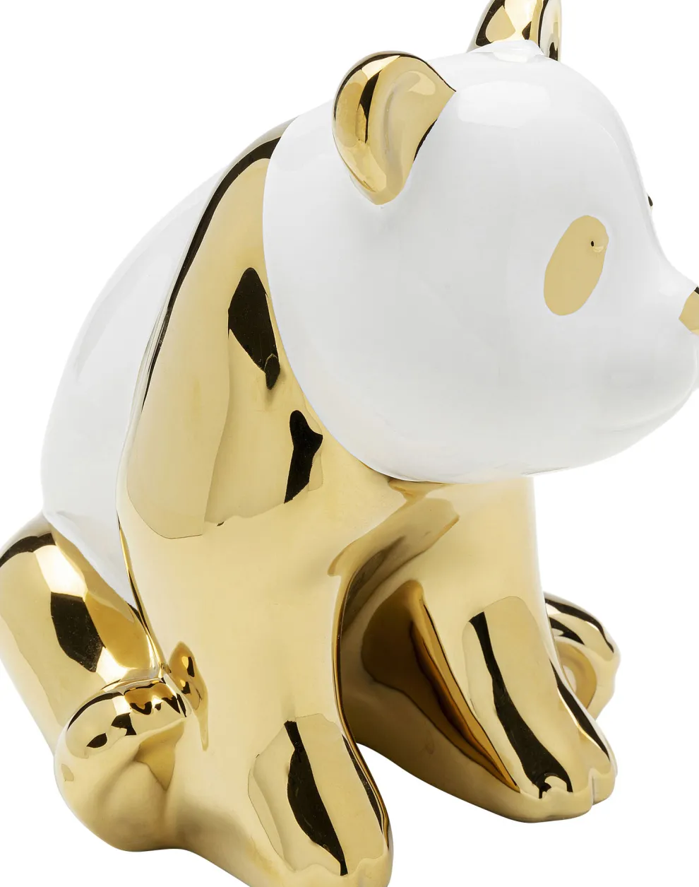 Decofiguur Sitting Panda Gold 18cm