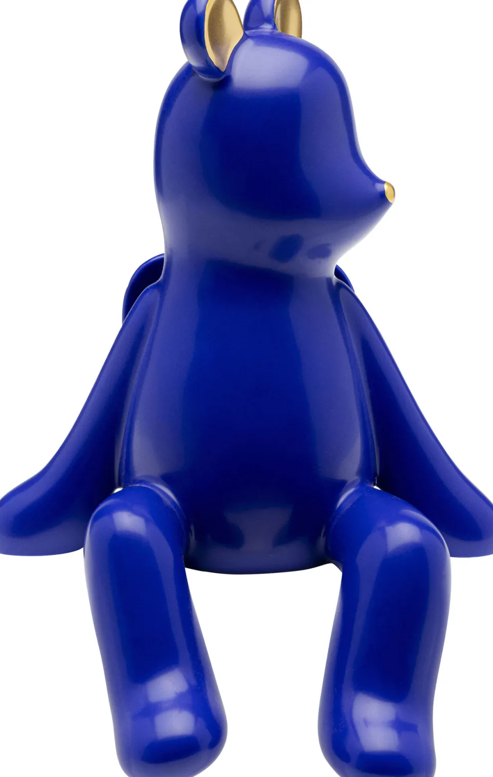 Decofiguur Sitting Bear Blue 20cm