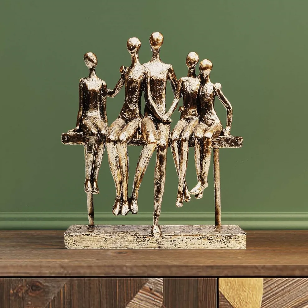 Decofiguur Sitting Break 24cm