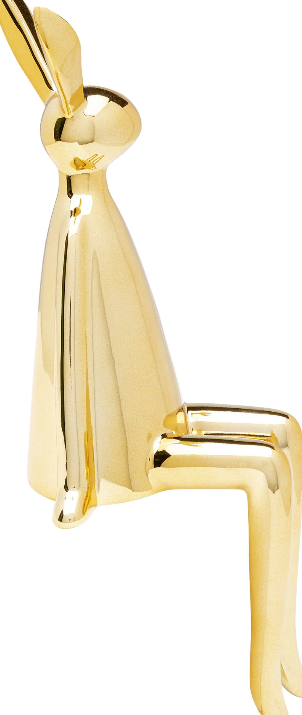 Decofiguur Sitting Rabbit Gold 35cm