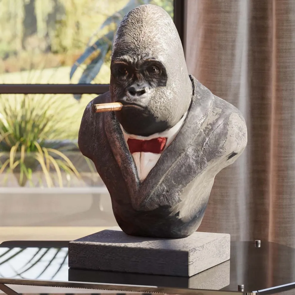 Decofiguur Smoking Gorilla
