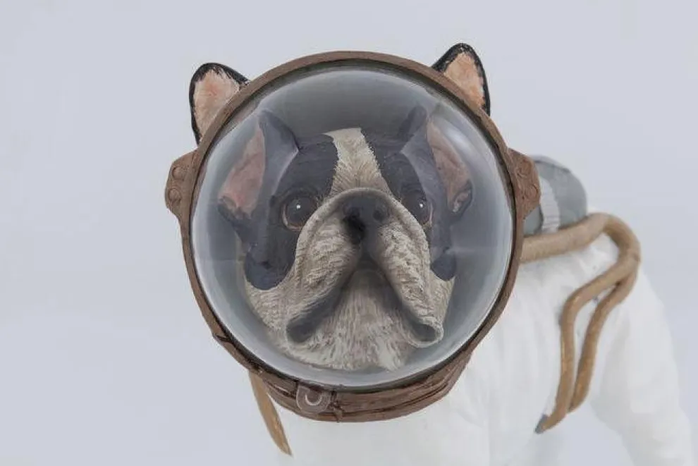 Decofiguur Space Dog 21cm