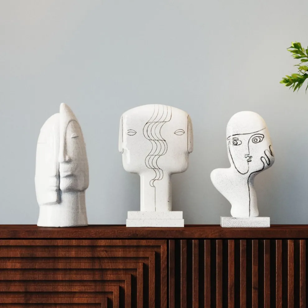 Decofiguur Thought White 27cm