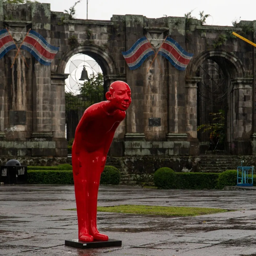 Decofiguur Welcome Guests Rood XL