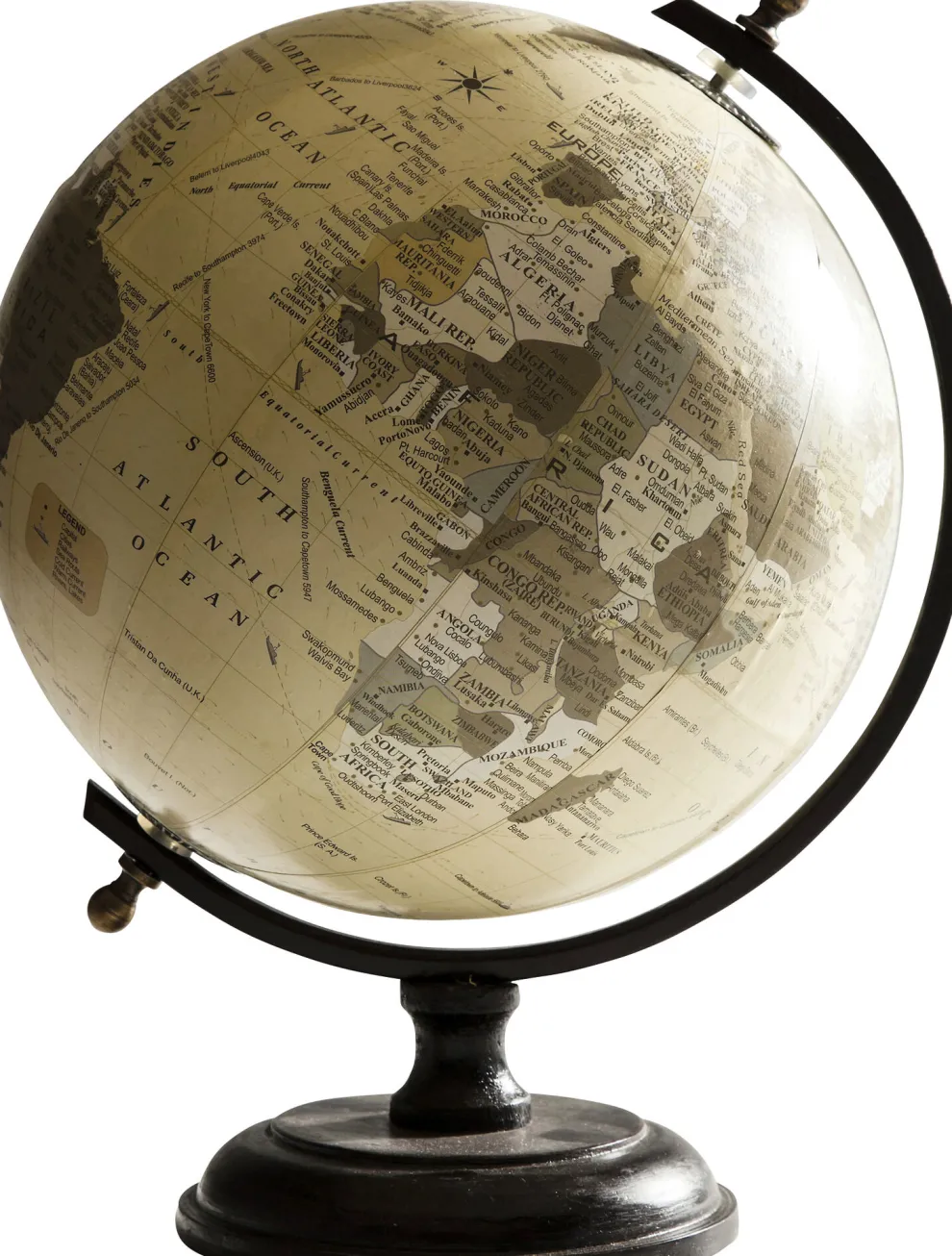 Decofiguur Wereldbol Vintage Willekeurige Kleur