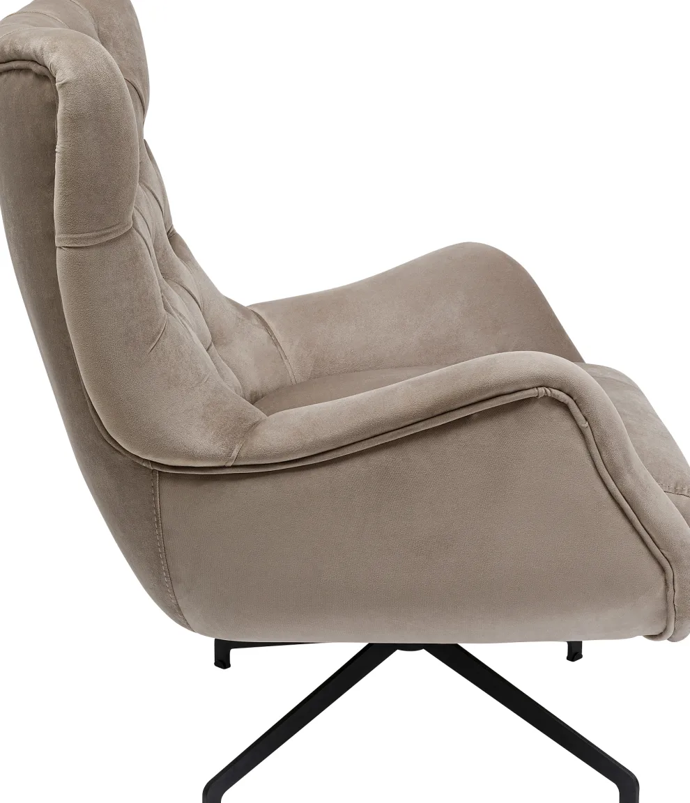 Draaifauteuil Bellissima Velvet Beige