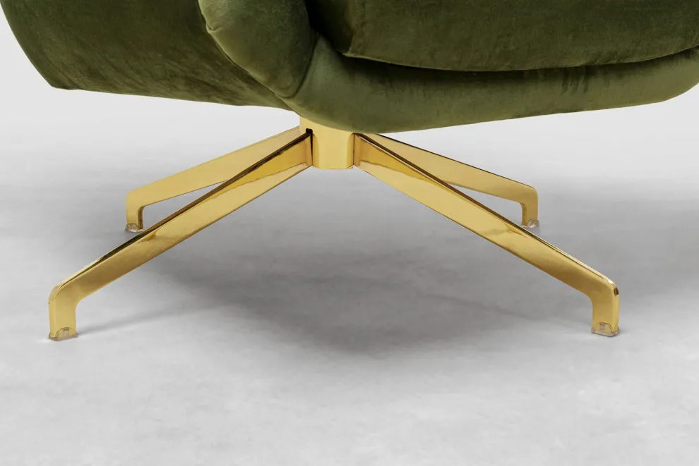 Draaifauteuil Bellissima Velvet Green