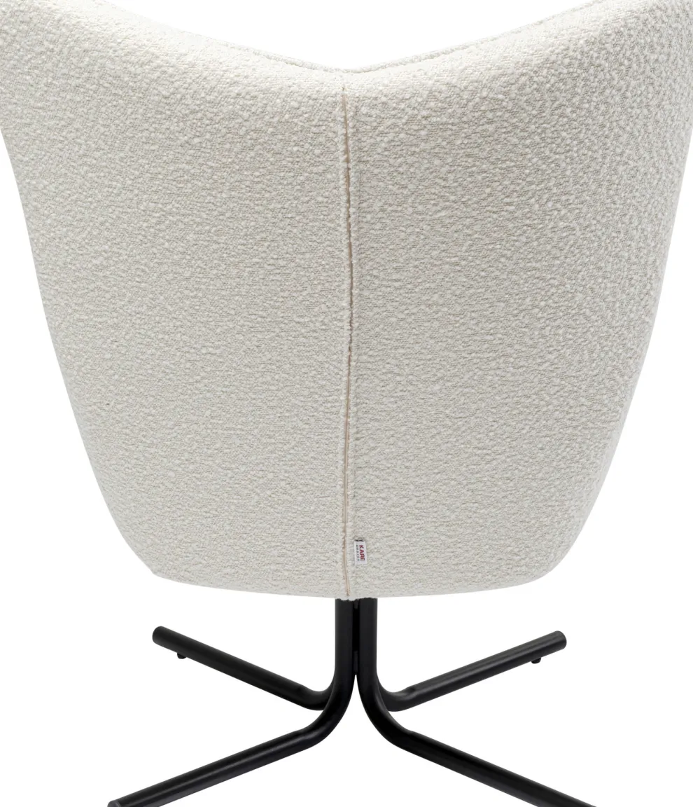 Draaifauteuil Oscar Boucle Cream