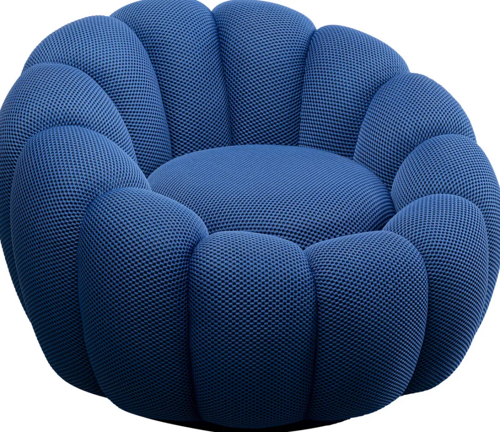Draaifauteuil Peppo Bloom Blue