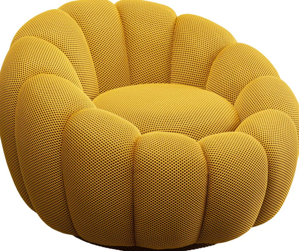 Draaifauteuil Peppo Bloom Yellow