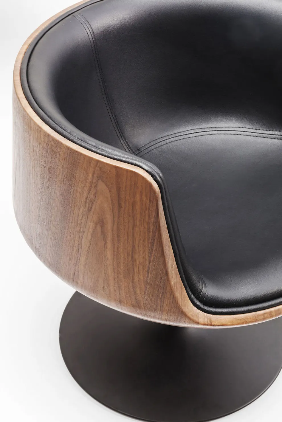 Draaistoel Club Walnoot