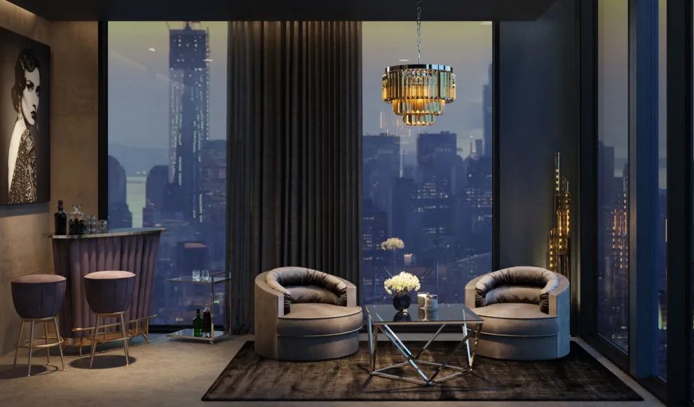 Draaistoel Music Hall Grijs