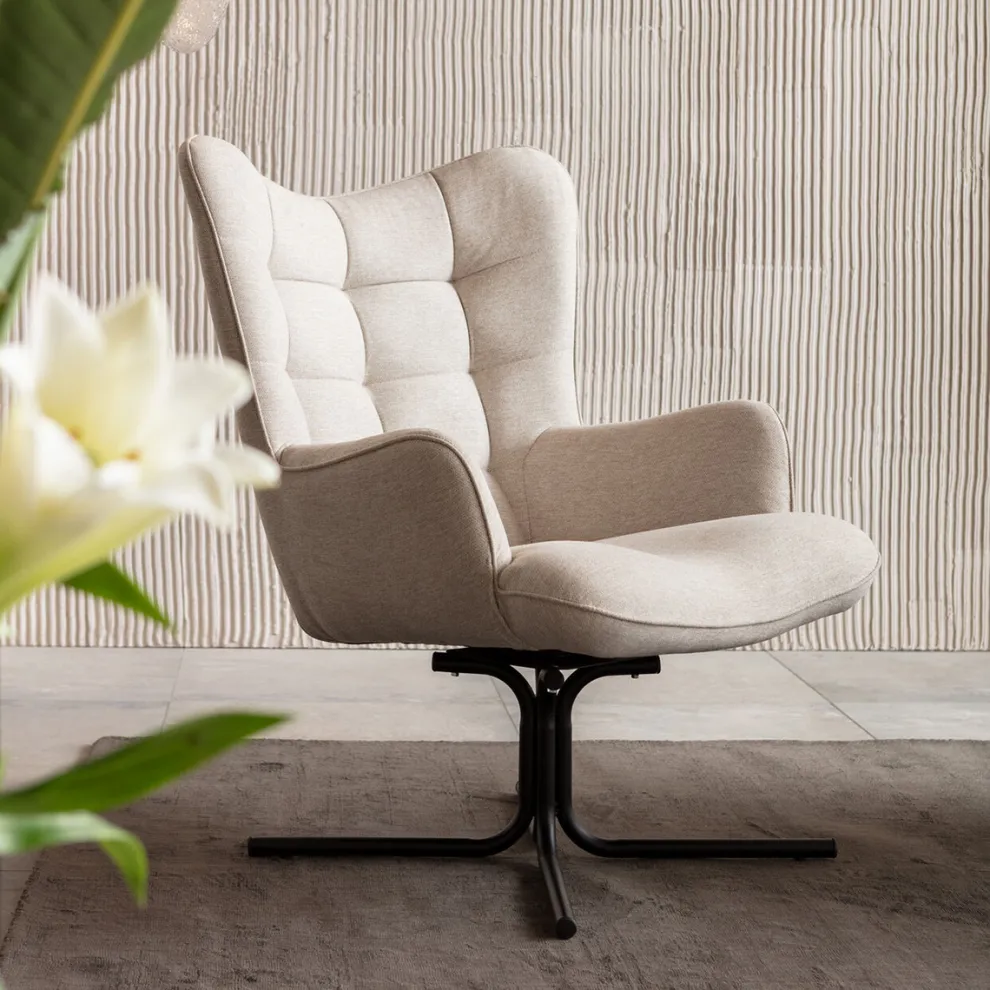 Draaistoel Oscar Cream