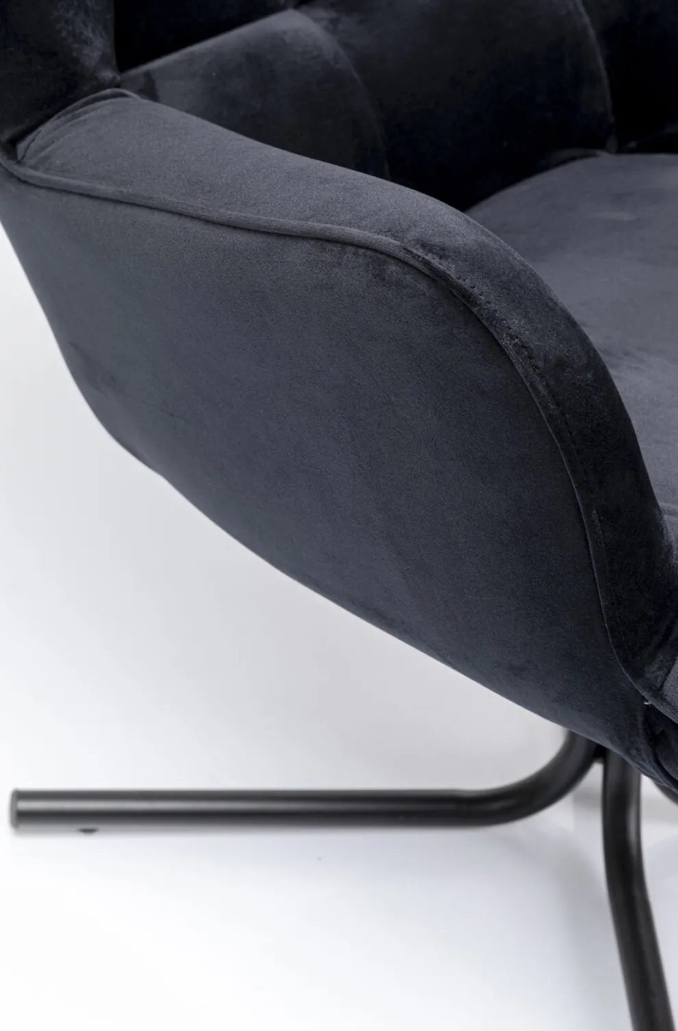 Draaistoel Oscar Velvet Black