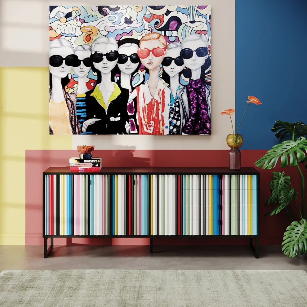 Dressoir Concertina Colore 186x74cm