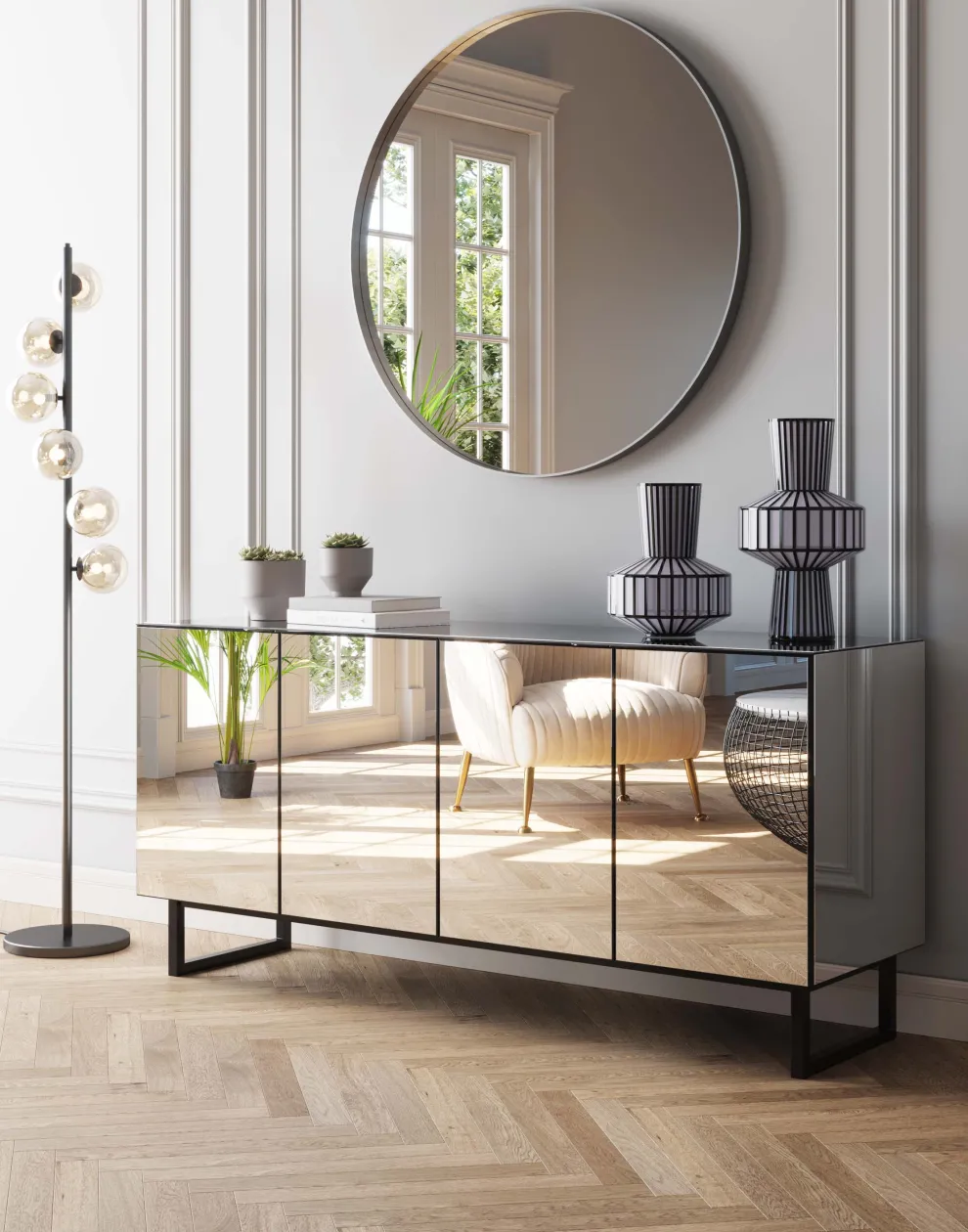 Dressoir Soran Black 160x45cm