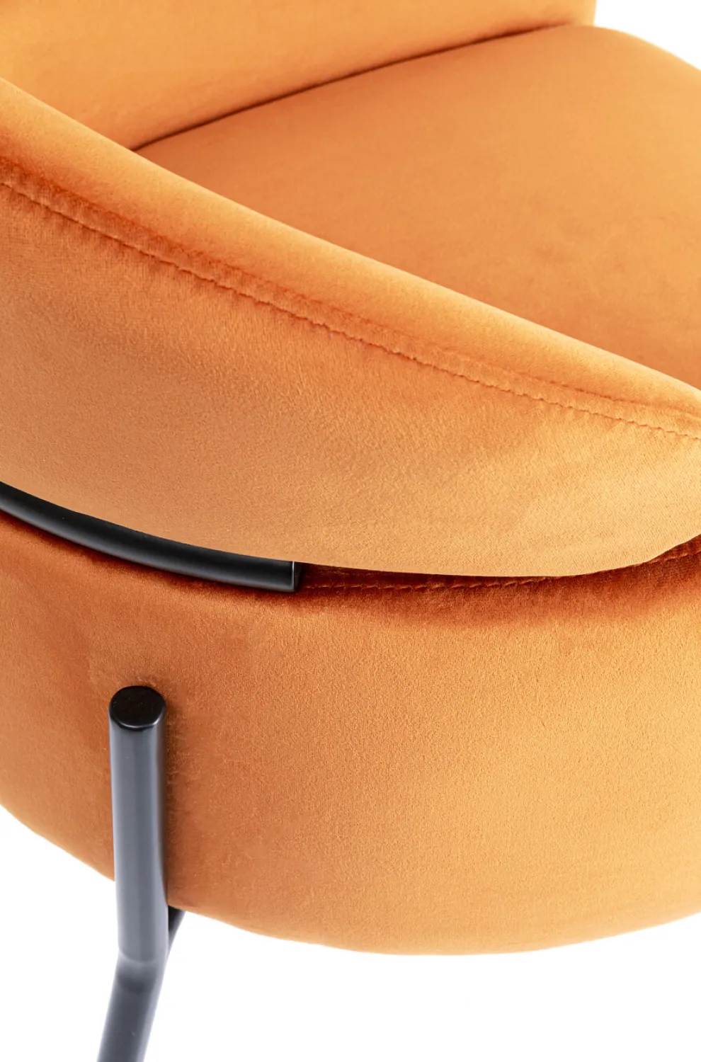 Eetkamerstoel Alexia Fluweel Oranje