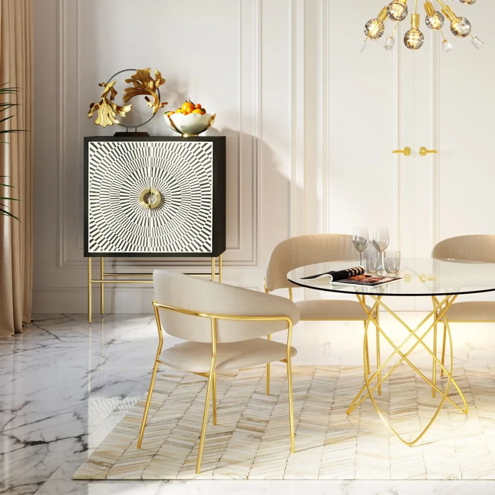 Eetkamerstoel Belle Creme (2-delig)